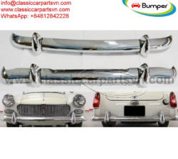 MG Midget MK1 MK2 bumpers (1961–1966) by stainless steel  New
