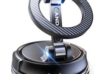 ANDERY Car Phone Holder for MagSafe – 360° Adjustable, Carbon Fiber