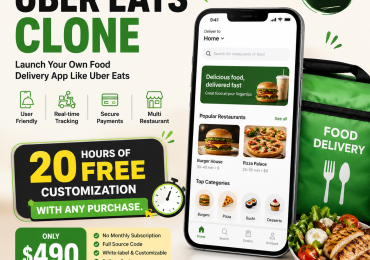 Zipprr UberEats Clone at $490 — Multi-Vendor Food Delivery Marketplace Software
