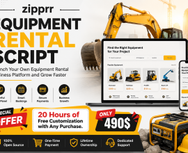 Think Rental Software Is Costly? Zipprr Equipment Rental Script Is Just $490