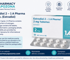 Estradiol 2 – 1 A Pharma 60 Tablets (Estradiol)
