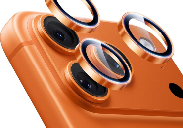 ESR Camera Lens Protector for iPhone – Ultra-tough HD, Tempered Glass, Orange