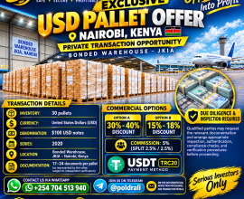 EXCLUSIVE USD PALLET OPPORTUNITY — NAIROBI, KENYA