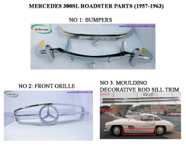 Mercedes 300SL Roadster Year (1957-1963) Parts