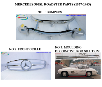 Mercedes 300SL Roadster Year (1957-1963) Parts