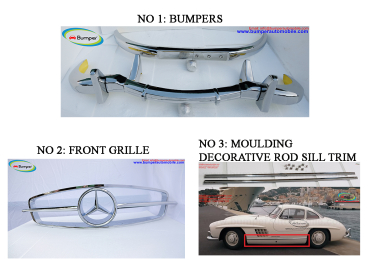 Mercedes 300SL Roadster Year (1957-1963) Parts