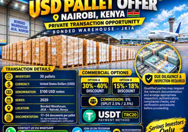 **EXCLUSIVE USD PALLET OPPORTUNITY — NAIROBI, KENYA**