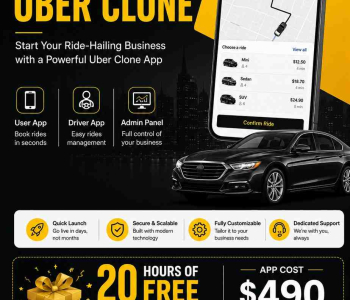 Losing customers to slow phone bookings and no-shows? On-demand booking with live GPS tracking fixes that instantly with an Uber clone script