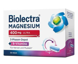 Biolectra® Magnesium 400 mg Ultra 3-Phase Depot, 30 Tablets
