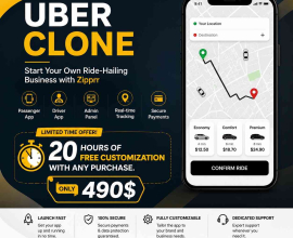 Zipprr Uber Clone $490 — Taxi Booking App With Rider, Driver and Admin Panel